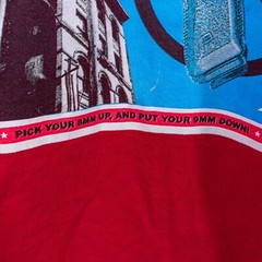 Y2K Pick Up Your 8mm Put Down Your 9mm Hustle T-Shirt XL Baggy Streetwear