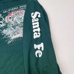 Vintage Santa Fe Railroad Long Sleeve NOS Hanes Signature Green Trains BNSF NWT