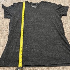 The Rail Men’s T Shirt L Black White Specks Large Pocket Stretch Round Neck