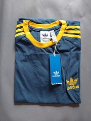 MEN’S ADIDAS ORIGINALS SHORT SLEEVE CREW NECK THREE STRIPE T-SHIRT