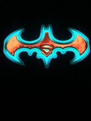 Batman Superman Sound-Activated LED T-Shirt