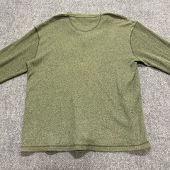 VTG Henley Pullover Long-Sleeve T-shirt Men’s L Taylor Henry Green Cotton Y2K