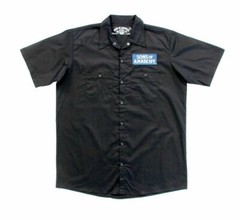 Adult Unisex Sons of Anarchy Reapers Logo Button Down Workshirt Fashion Shirt