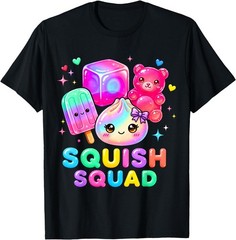 Squid Squad Dumpling Kawaii Pastel Anime Birthday Girl Kids Coton Gildan T-Shirt
