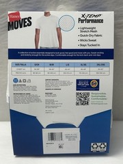NEW Hanes Moves 3-PACK T-shirt Tee X-Temp Breathable Mesh Sz 46-48 XL (HB-9)