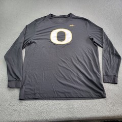 Oregon Ducks Nike Tee Dri-Fit Shirt Mens 2XL XXL There Is No Finish Line Graphic