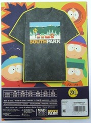 South Park ~T-Shirt ~ Size 2XL ~ Bus Stop ~ Black Mineral Wash