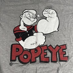 Tee Luv Brand Popeye Gray Vintage Style XL Tee Shirt – Great Shape