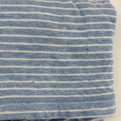 Faherty Cloud Cotton Henley Shirt Mens Medium Blue White Striped Long Sleeve