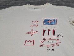 UT Uniqlo X Jean Michel Basquiat Artisan Sprz NY Pocket Tshirt SZ Medium
