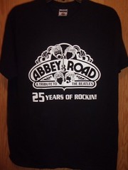 Beatles Tribute Abbey Road black M t shirt 25 yrs rockin