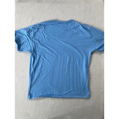 Champion Mens Large T-Shirt Light Blue Embroidered Logo Short Sleeve Tee