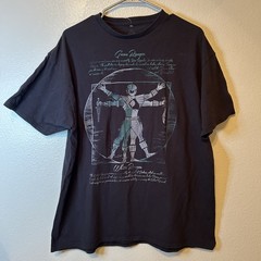 Vintage Power Rangers White Ranger To Green Transformation Shirt XL Y2K 90s BG17