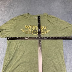Wrangler T-Shirt Mens Large Heather Green Graphic Regular Fit Everyday Wear