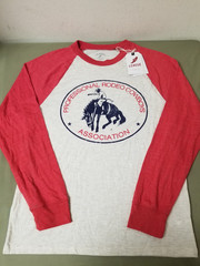 New Mens Professional Cowboys Association Baseball T-Shirt. 2 Colors To Choose