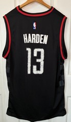 NBA Houston Rockets Basketball Black Shirt Jersey #13 Harden Swingman Adidas XL