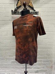 BNWT CP Company Jersey 24/1 T-Shirt in red/ black tie dye. XS. / P2P 19”