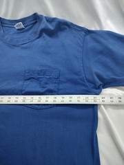 Vintage 90s BVD Selvedge Pocket T-Shirt XL Single Stitch USA Made Blue