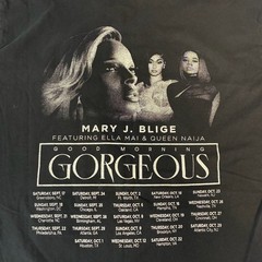 Mary J. Blige Good Morning Gorgeous 2022 Tour T-Shirt Size Large