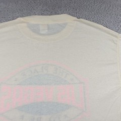 Vintage 70s T Shirt Mens XL White Action Sportswear Brooklyn Las Vegas Thin USA