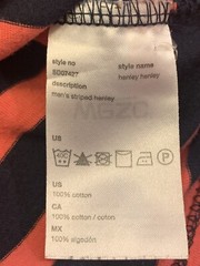 WESC Men’s Henley Dark Sapphire Single Stitch Made In Sweden. Size Small. Used