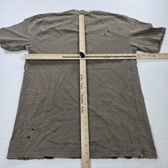 TENACI Tuffbreed Shirt Mens Small Brown Distressed Graphic Palm Trees Made USA