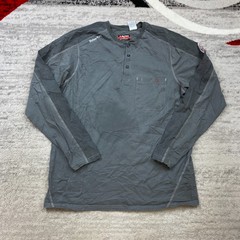 Bulwark FR IQ Series Henley Shirt Large Gray CAT 2 CAL Flame Resistant HRC ARC