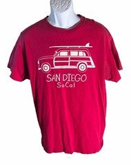 MV Sport San Diego So Cal Unisex Large Pink Short Sleeve Tee