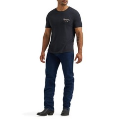 Wrangler Men’s Graphic Regular Fit Jet Black T-Shirt 112380269