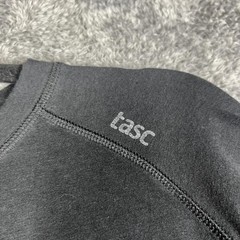 Tasc Shirt Mens M Black Bamboo Performance Crewneck Tagless Stretch Short Sleeve