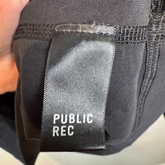 Public Rec Go-To Henley Shirt Size Medium Black Pima Cotton Stretch Long Sleeve