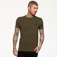 Enzo Mens T Shirt Slim Fit Muscle Fit Stretch Tee Gym Crew Neck Short Sleeve Top