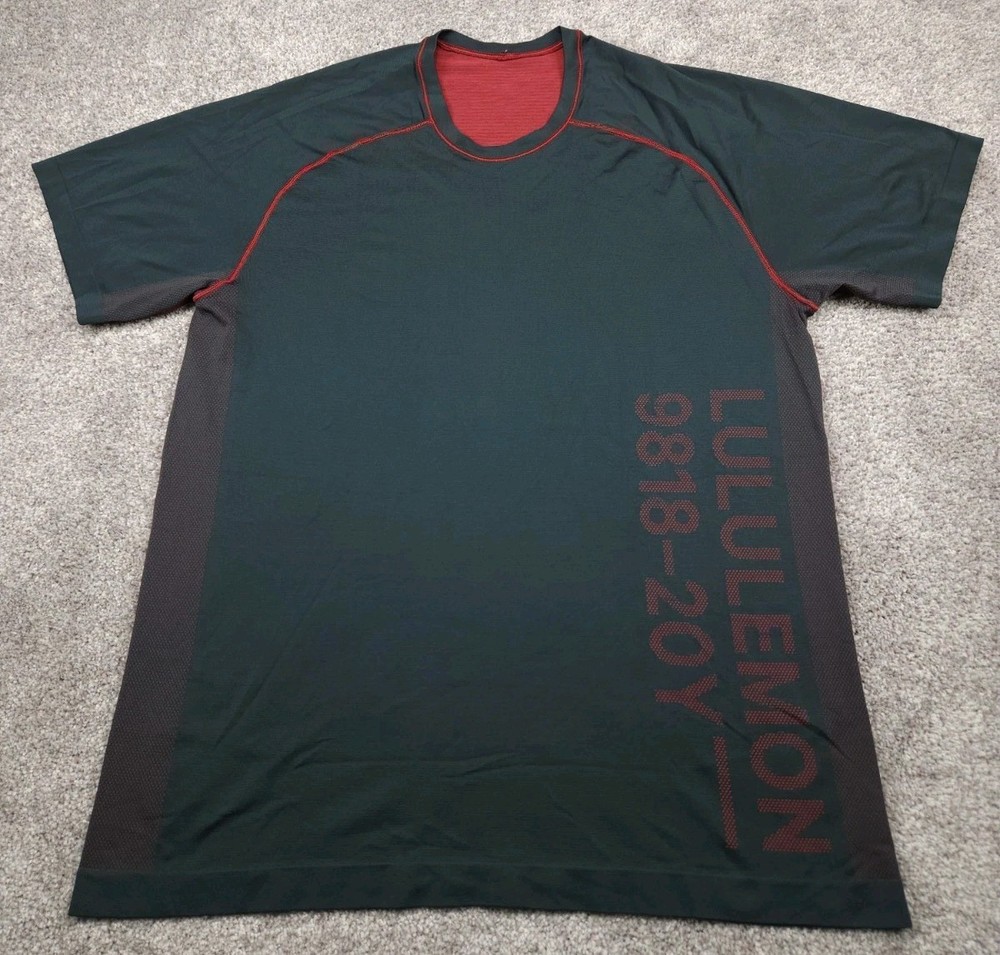 Lululemon T Shirt Mens Extra Large Grey Metal Vent Tech Tee 20Y Limited Edition