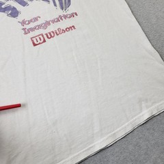 Wilson Racquetball VTG 90s Shirt Mens Medium Stretch Your Imagination Graphic