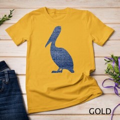 Pelican T Shirt – Denim Blue Jean Texture Unisex T-shirt