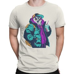 Urban Owl Drinking Can Men’s T-shirt