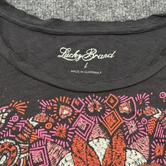 Lucky Brand Elephant Mandala Graphic Long Sleeve T-Shirt