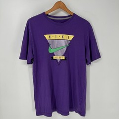Nike Shirt Mens Large Purple Retro Art Deco Graphic Tee Athletic Dept
