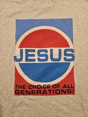 Rare! Vintage BEST Single Stitch BEST Religious Jesus Tshirt Pepsi-The Choice…