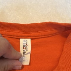 Jerzees Dri-Power Men’s XL Orange Long Sleeve Crew Neck Graphic Tee Psalm 56:4