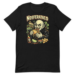 Nosferataco T-Shirt – Funny Nosferatu Vampire Horror Campy Taco Lovers Tee XS-5X