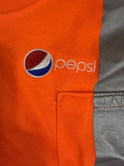 CornerStone Pepsi Mens Hi-Vis Orange Reflective Long Sleeve Shirt L