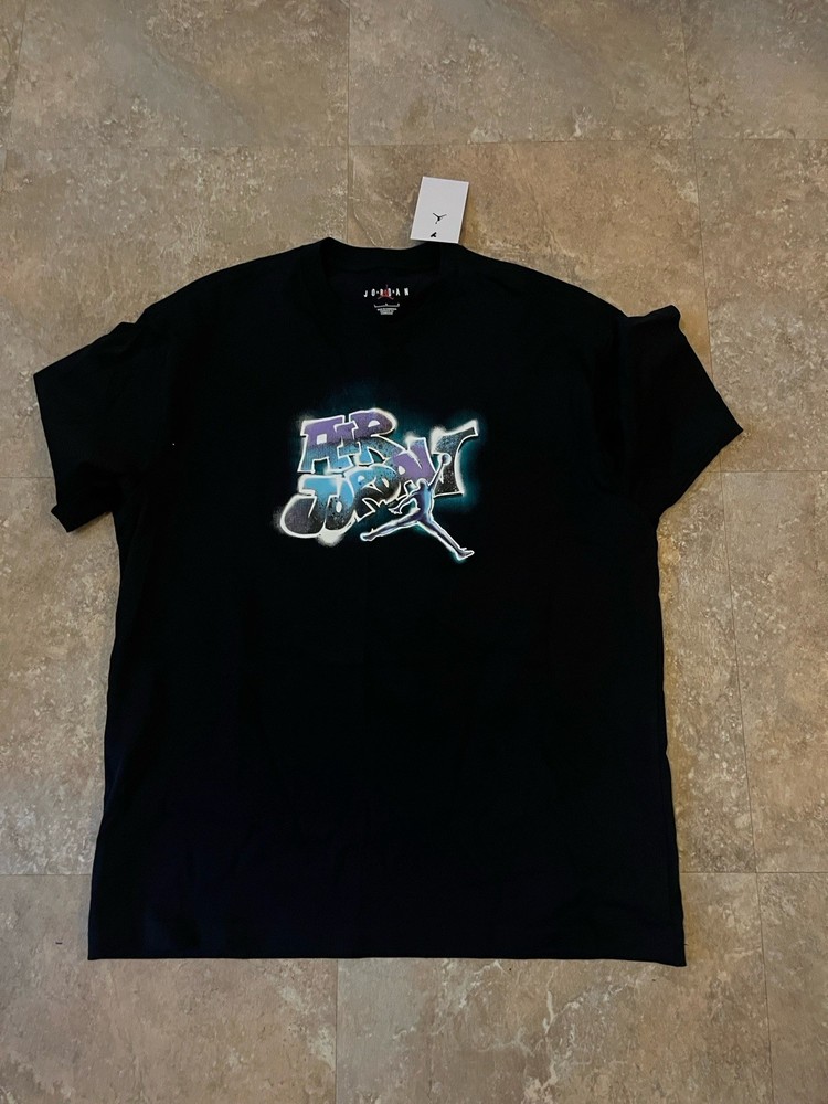 Nike Air Jordan AJ 5 Grape 85 Crew T Shirt Mens Large Shirt IQ6557-010 NWT