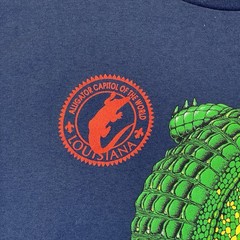 Vintage Louisiana Yard Dog Alligator T-Shirt 90s Mens XL Hanes Heavyweight 50/50