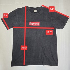 Supreme 20th Anniversary Box Logo Tee Black Size Medium T-shirt (Made In USA)