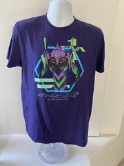 Evangelion 1.0 You Are (Not) Alone T-Shirt Anime Purple Size Medium Loot Crate