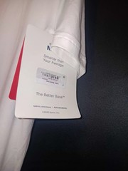SPANX Mens Zero Sculpt Crewneck T-shirt Sz L, White Cotton & Modal NWT