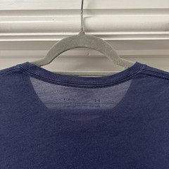 Under Armour T-Shirt Men’s Large Blue Short Sleeved Loose Fitting Heat Gear Top