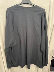 Gildan Casual T-Shirt Men 4XL Black Ultra Cotton Round Neck Long Sleeve Pullover