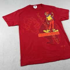 Vintage Fat Albert Mushmouth Shirt Men’s Large Red Short Sleeve Graphic Print